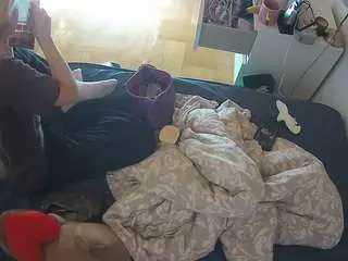 Camsoda Best live sex cam show of voyeurcam-julmodels-greybed-2